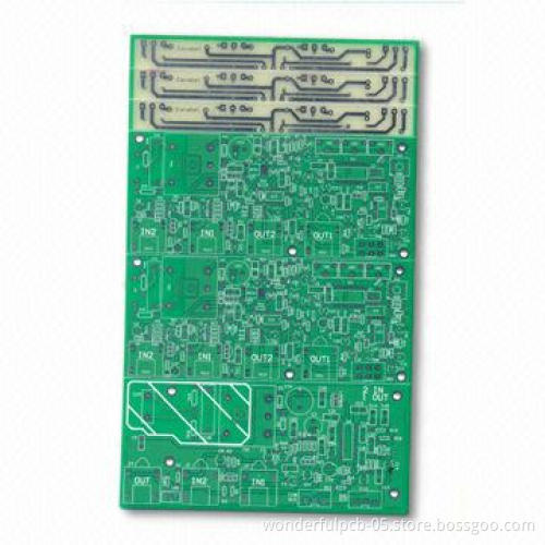 Double-sided PCB/PWB with Electronic Circuit and Gold/Silver Finishing, OEM Orders are Welcome